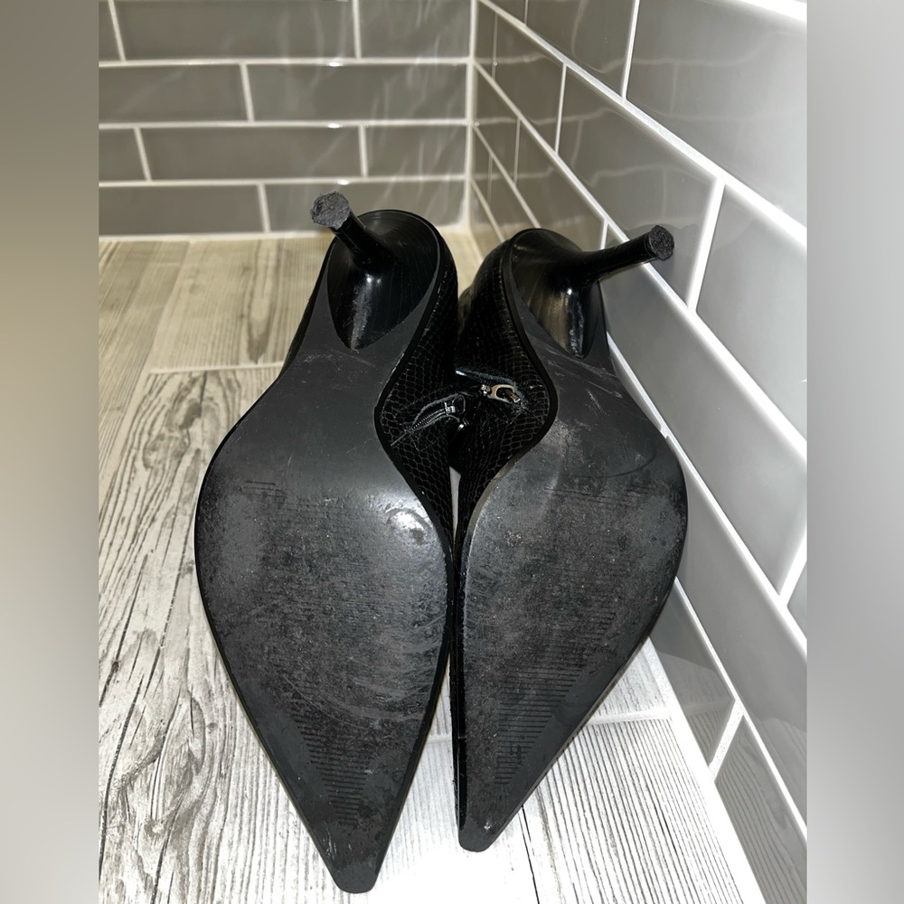 Linea Paolo black leather pointed toe bootie size 8.5 - Picture 5 of 14